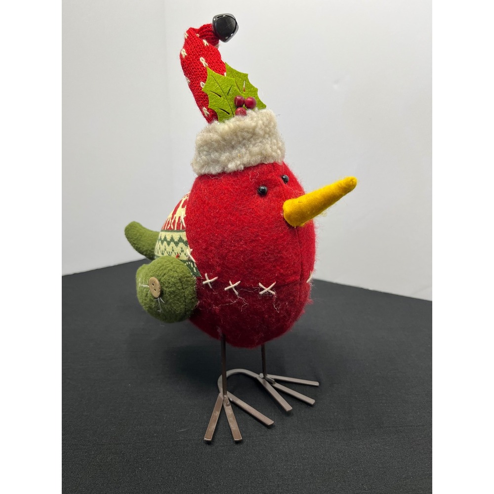 Wondershop Featherly Friends Christmas Stocking Cap Bird Tabletop